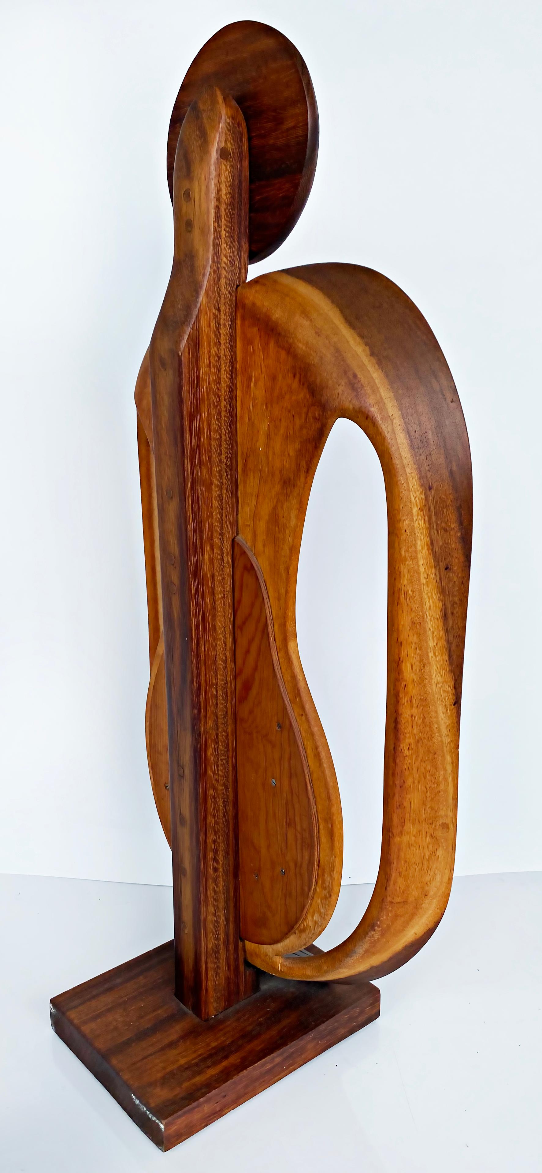 20th Century 1970s Edwin Scheier Carved Sculpture Symbolizing Fertility For Sale