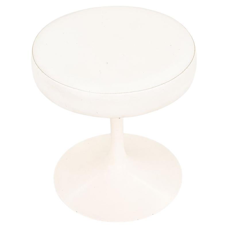 1970s Eero Saarinen for Knoll 152 Tulip Stool in Off White Vinyl 2x Available