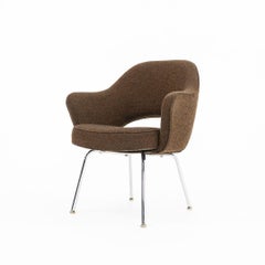 Silla ejecutiva de escritorio o comedor Eero Saarinen para Knoll de los años 1970 en tela Hopsack