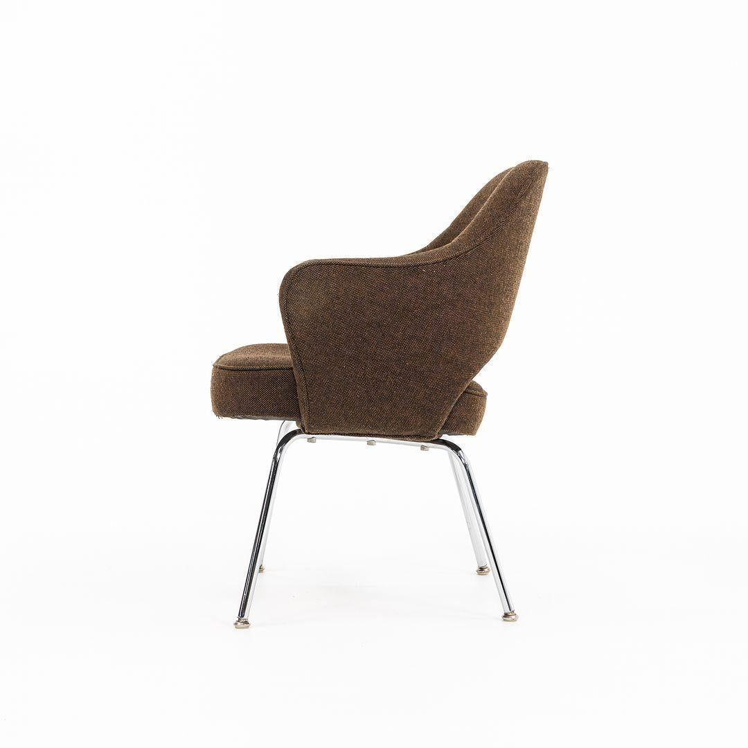 1970er Jahre Eero Saarinen für Knoll Schreibtisch oder Esszimmerstuhl in Hopsack-Stoff (Moderne) im Angebot