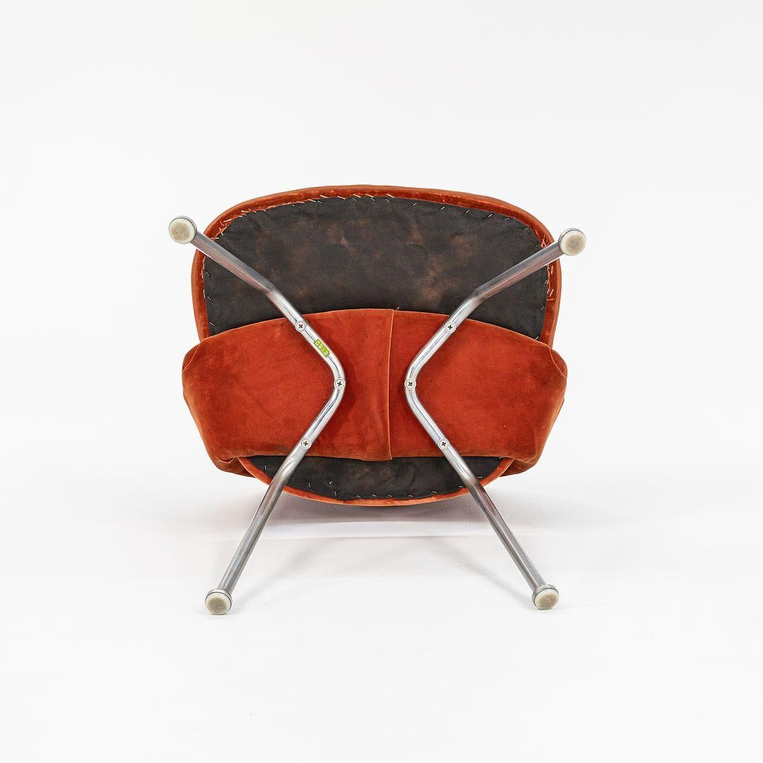 Eero Saarinen für Knoll Chefsessel aus rostfarbenem Samt, 1970er Jahre im Angebot 3