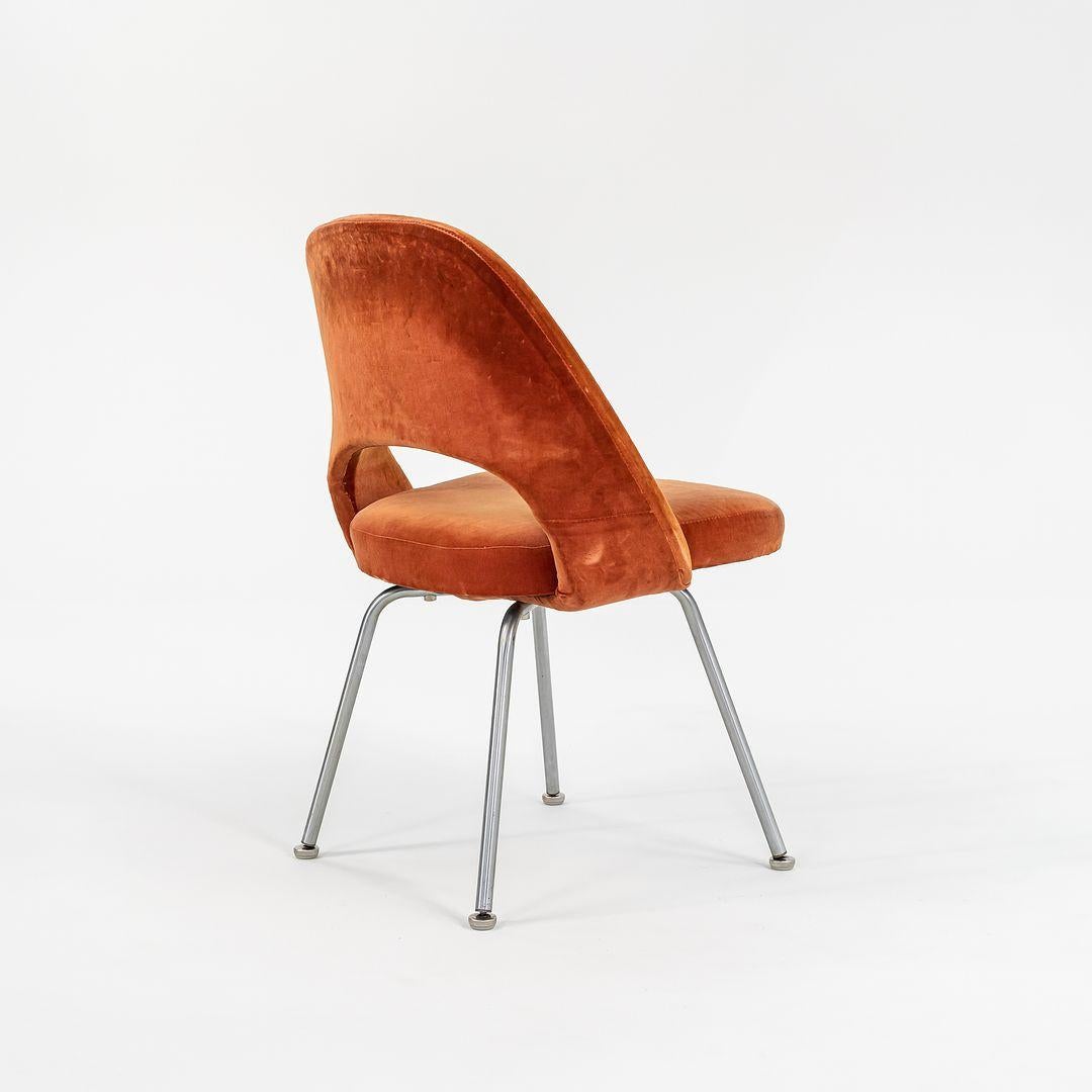 Eero Saarinen für Knoll Chefsessel aus rostfarbenem Samt, 1970er Jahre (Ende des 20. Jahrhunderts) im Angebot