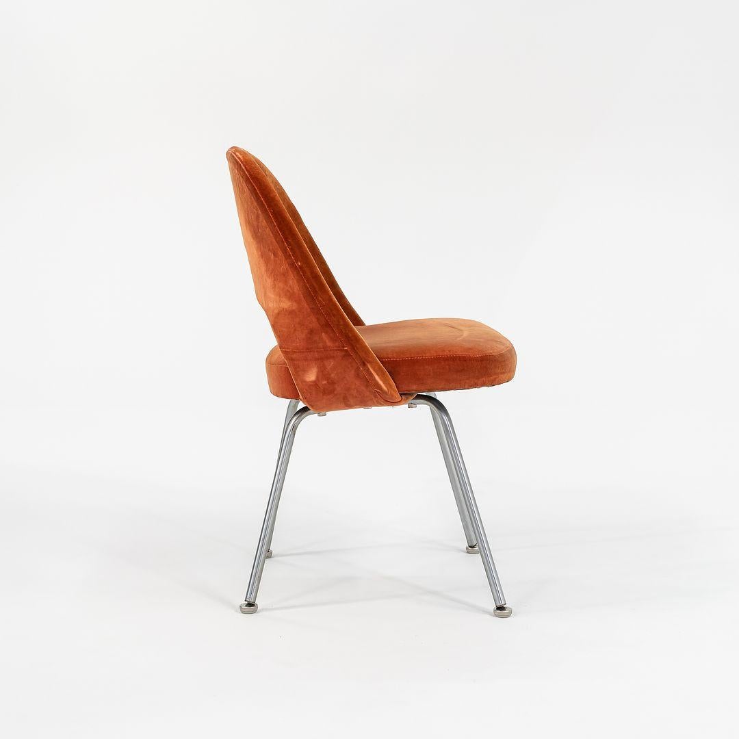 Eero Saarinen für Knoll Chefsessel aus rostfarbenem Samt, 1970er Jahre im Angebot 1