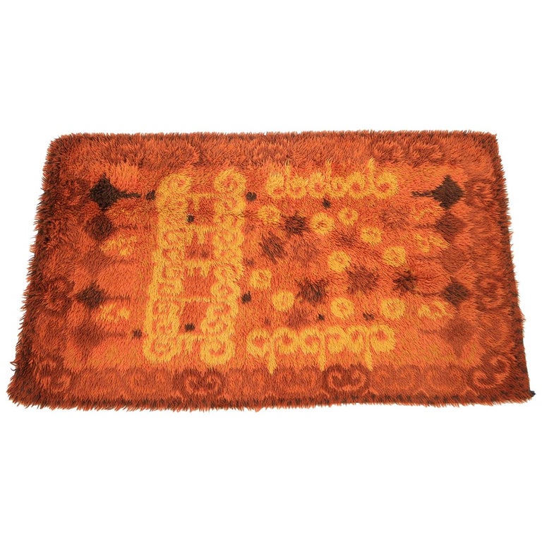 1970s Egerya Danish Midcentury Wool Rug For Sale at 1stDibs