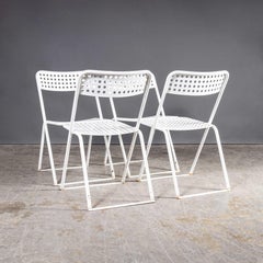 1970’s Egon Eiremann House in Baden Baden White Metal Chairs - Set Of Four