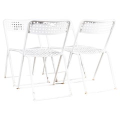 Used 1970’s Egon Eiremann House in Baden Baden White Metal Chairs - Set Of Four