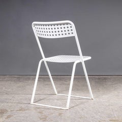 1970’s Egon Eiremann House in Baden Baden White Metal Chairs - Set Of Six