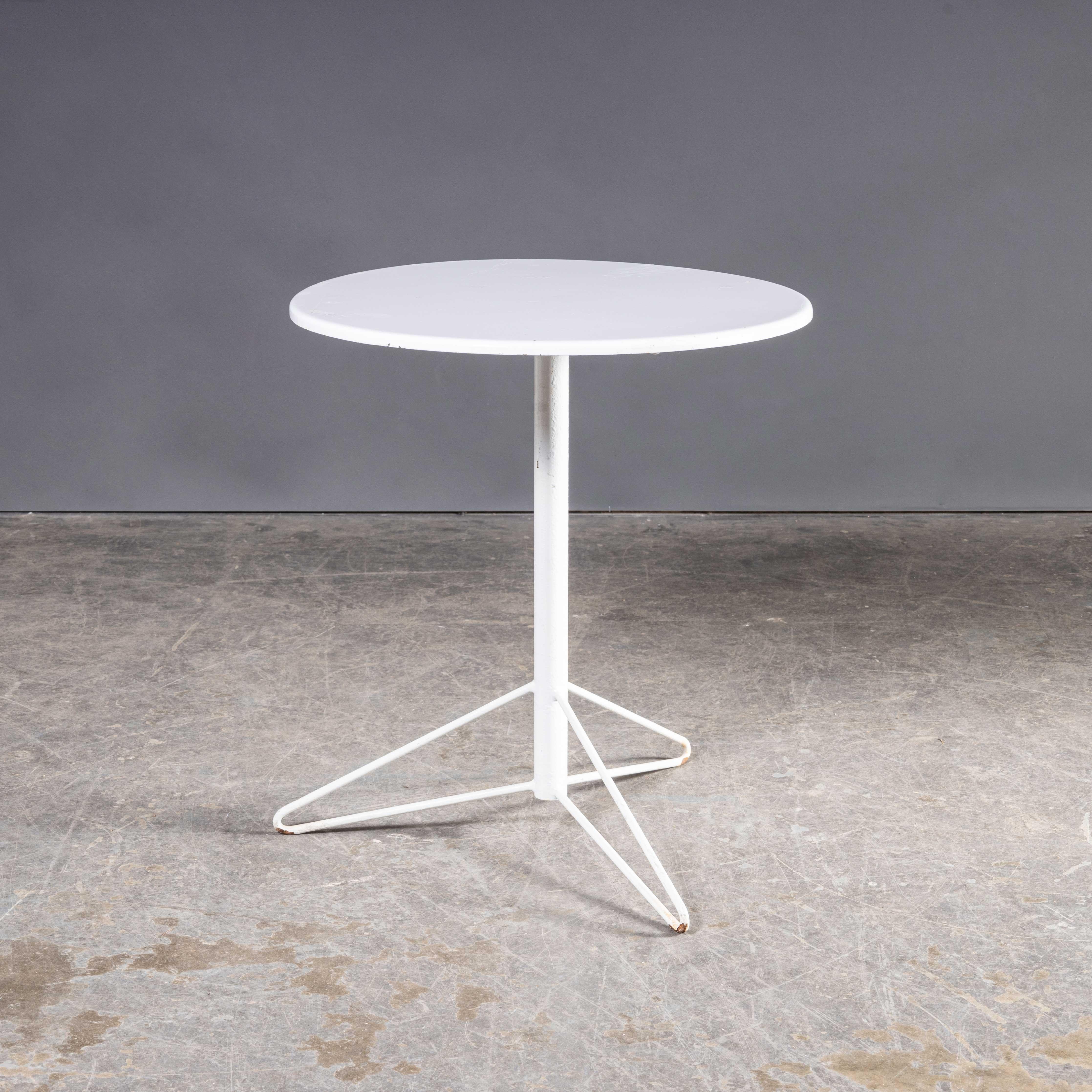 1970’s Egon Eiremann House in Baden Baden White Metal Tables
1970’s French Original White Outdoor Metal Dining Tables – Large Quantity Available. We sourced these chairs from the Egon Eiremann house in Baden Baden, Germany. Egon Eiremann was one of