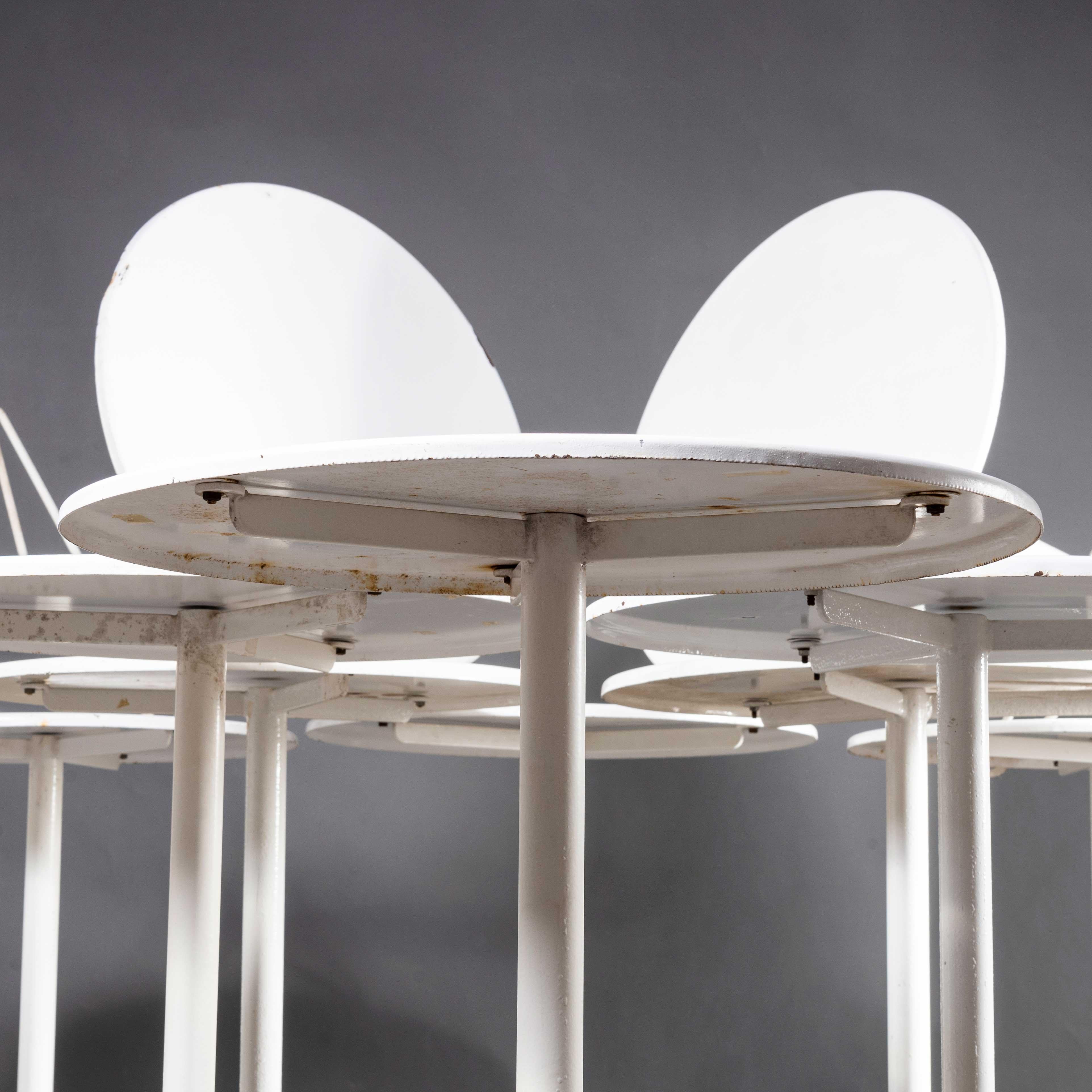 1970’s Egon Eiremann House in Baden Baden White Metal Tables For Sale 1