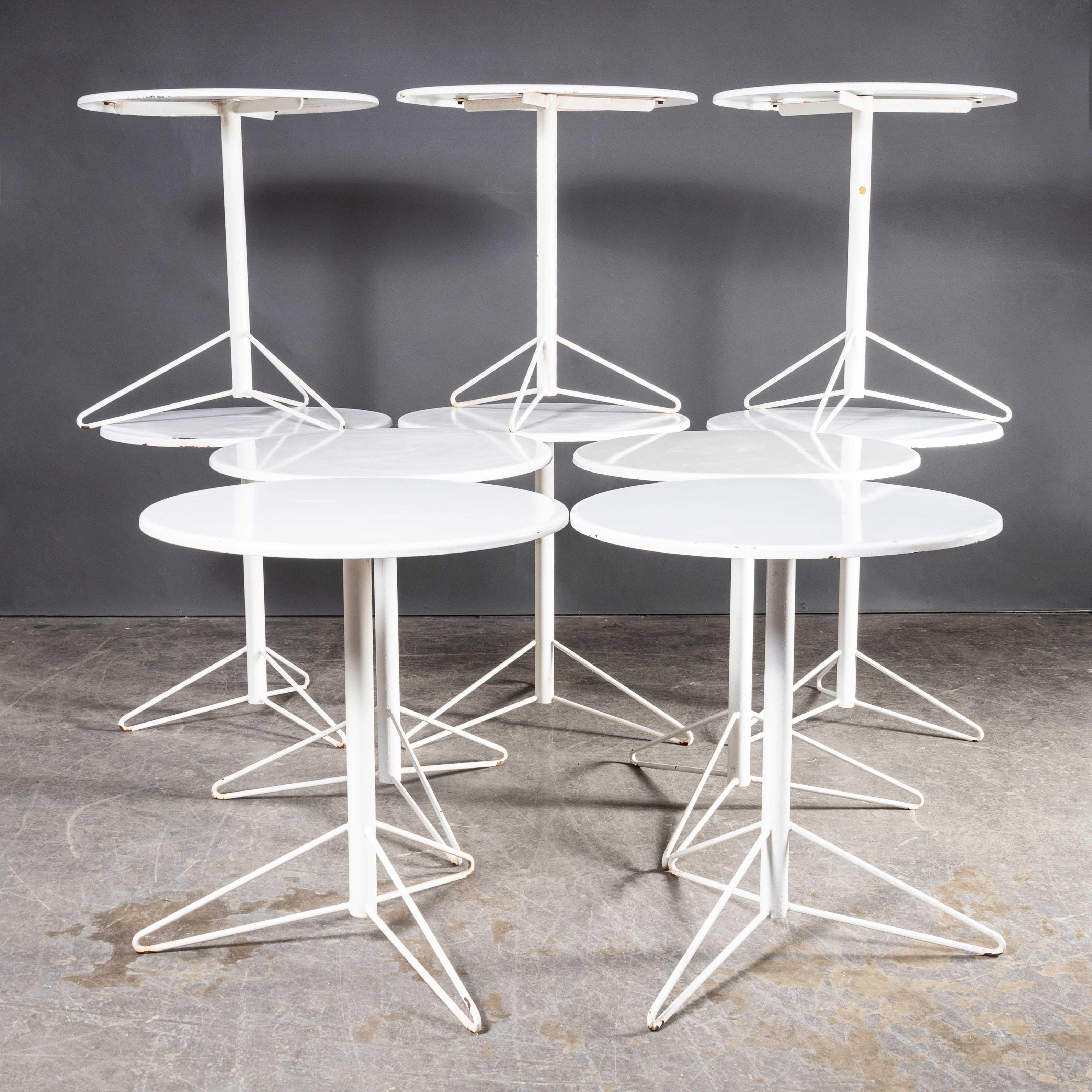 1970’s Egon Eiremann House in Baden Baden White Metal Tables For Sale 3