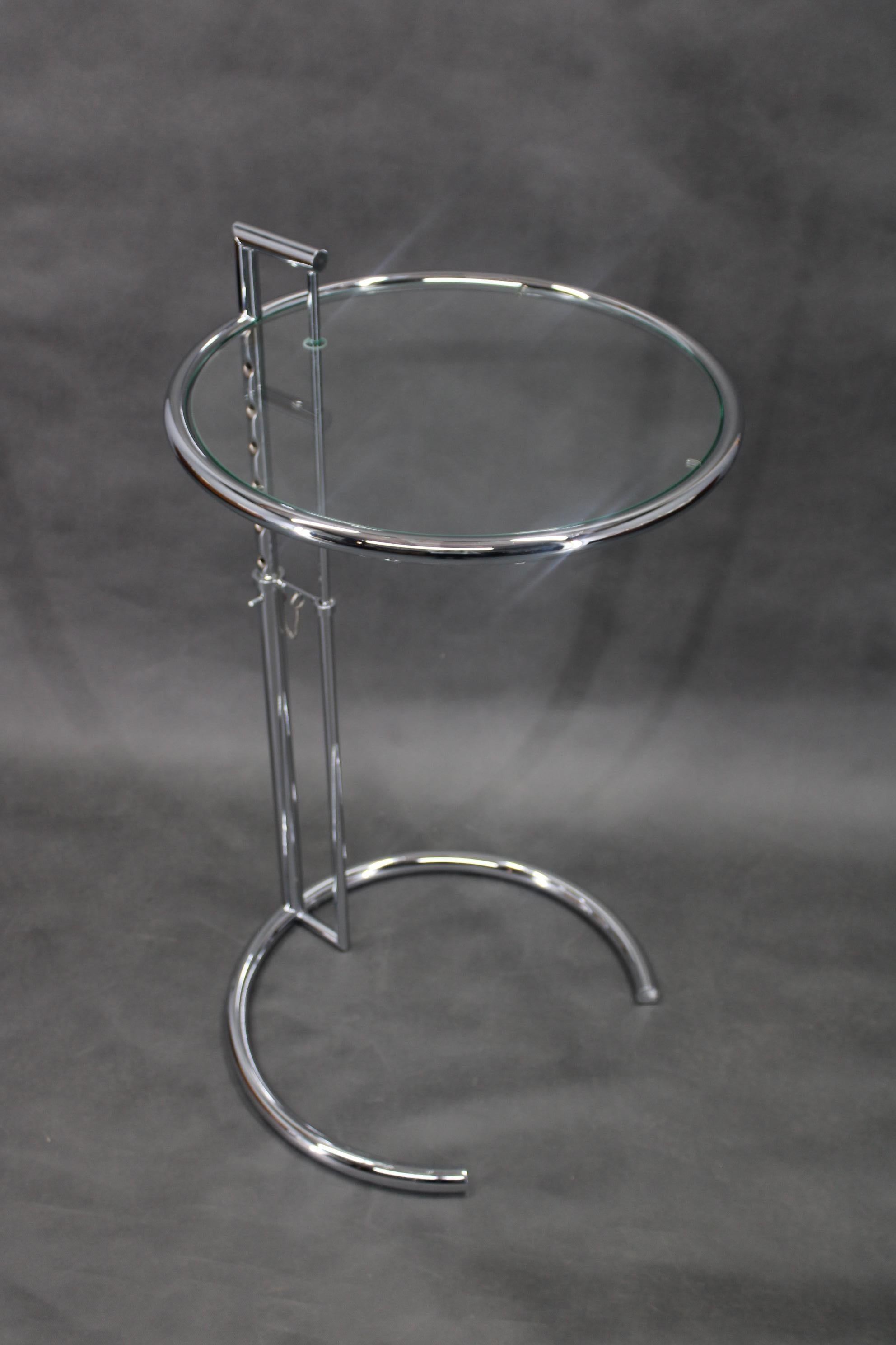 20th Century 1970s Eileen Gray E 1027 Adjustable Table, Germany For Sale