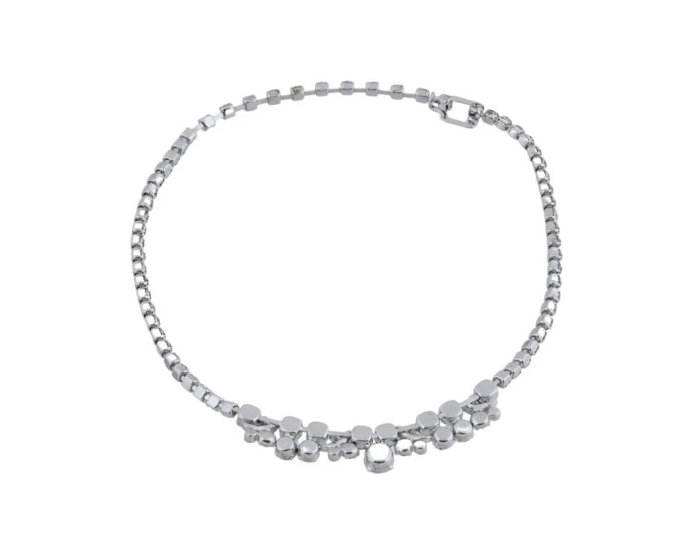 1970S Eisenberg Ice Collar de strass transparente 1