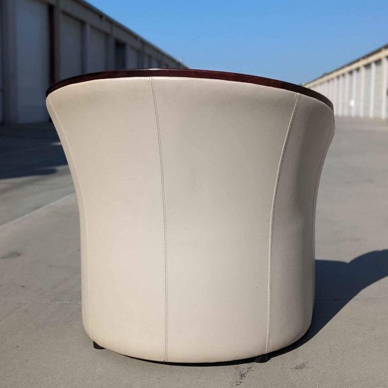 Unknown 1970s Ekornes Barrel Armchair, Rosewood, Lounge Chair, Mid Century For Sale