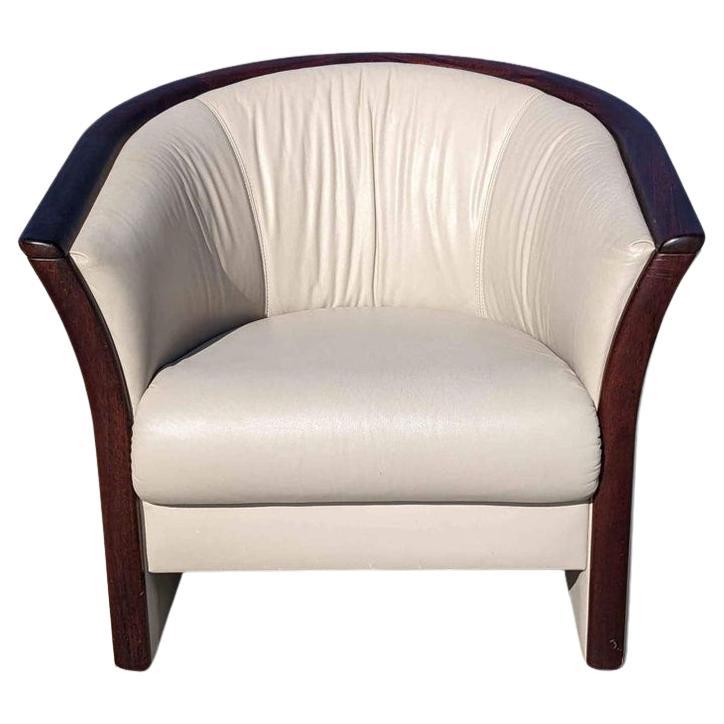 1970s Ekornes Barrel Armchair, Rosewood, Lounge Chair, Mid Century