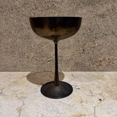 1970 De Uberti Italy Chalice Wine Champagne Goblet Silver Plate