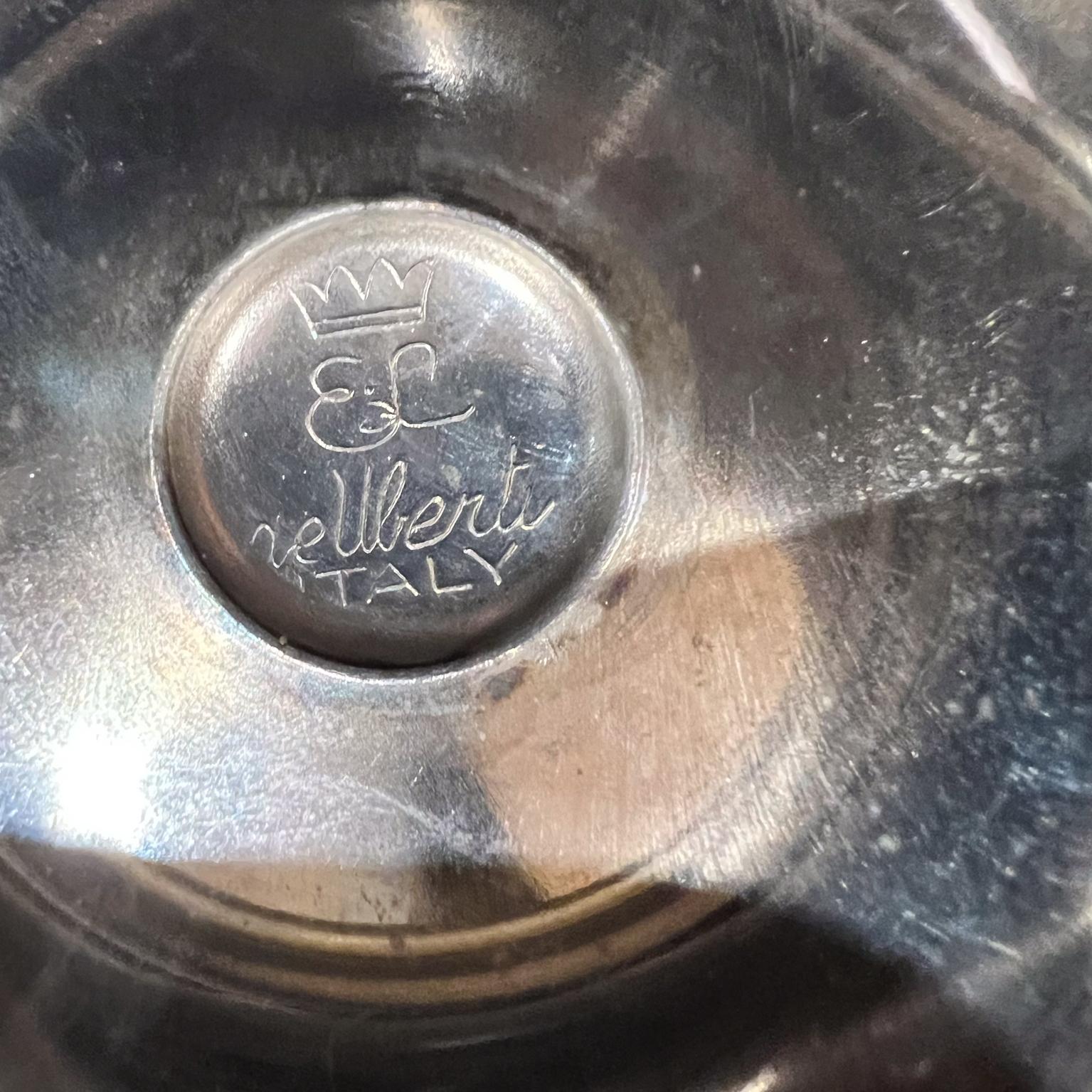 1970er Jahre El de Uberti Italien Chalice Wein Champagner Kelch Silberblech versilbert (Versilberung) im Angebot