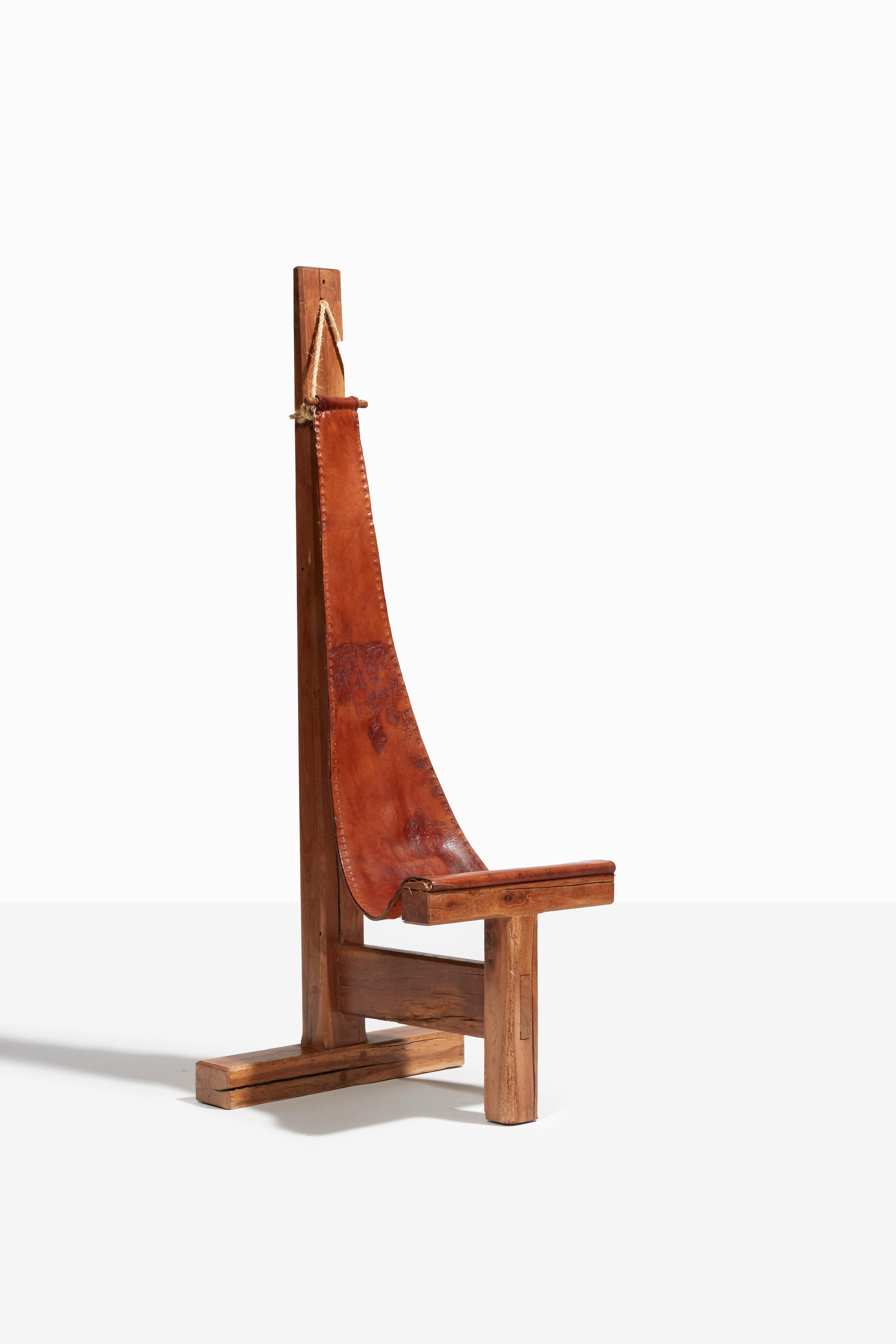 Elaphe-Hoher Stuhl von Dominique Zimbacca aus den 1970er Jahren (Ende des 20. Jahrhunderts) im Angebot
