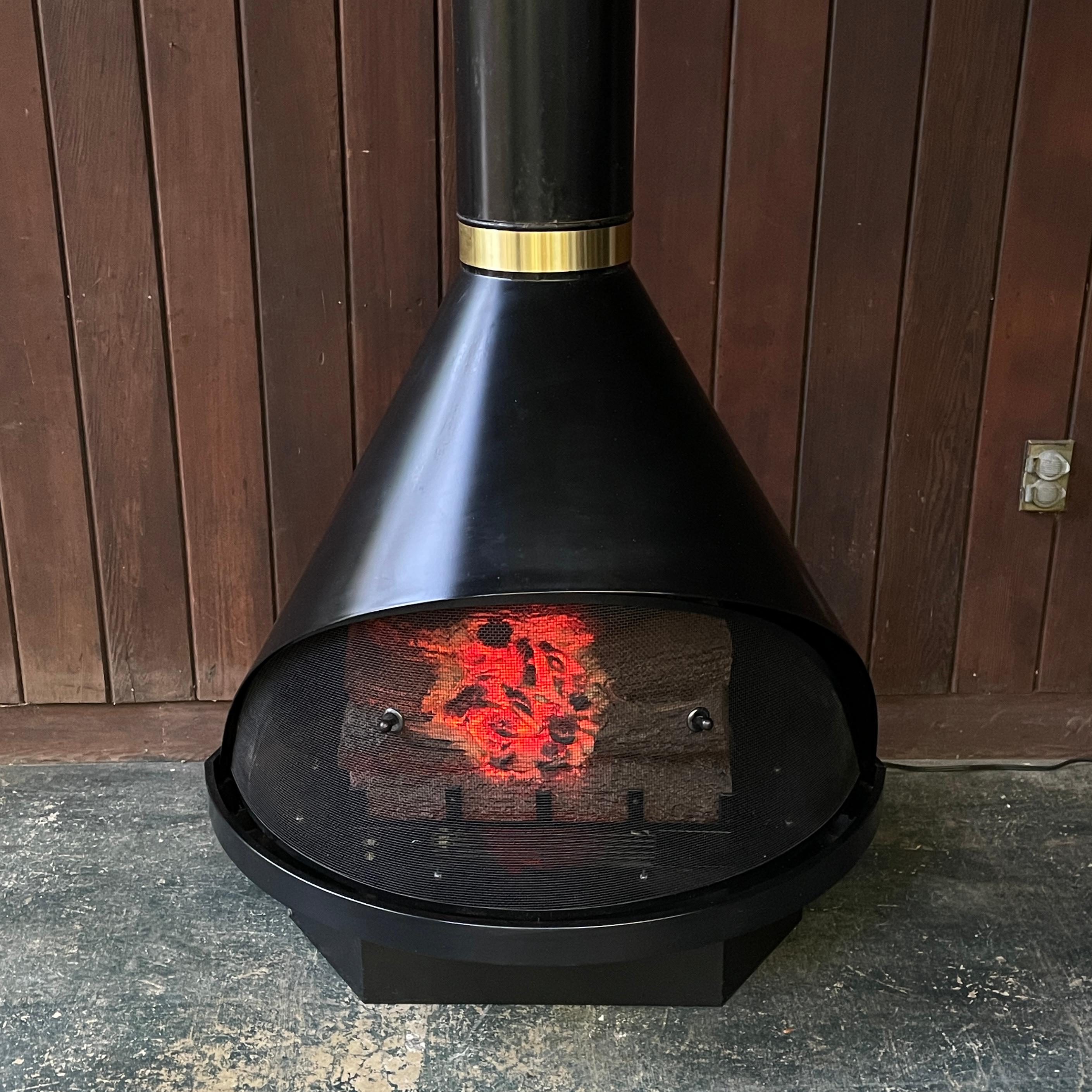 Camino elettrico anni '70 nero a libera installazione Cono Darth Vader Casco Malm/Preway in vendita 1