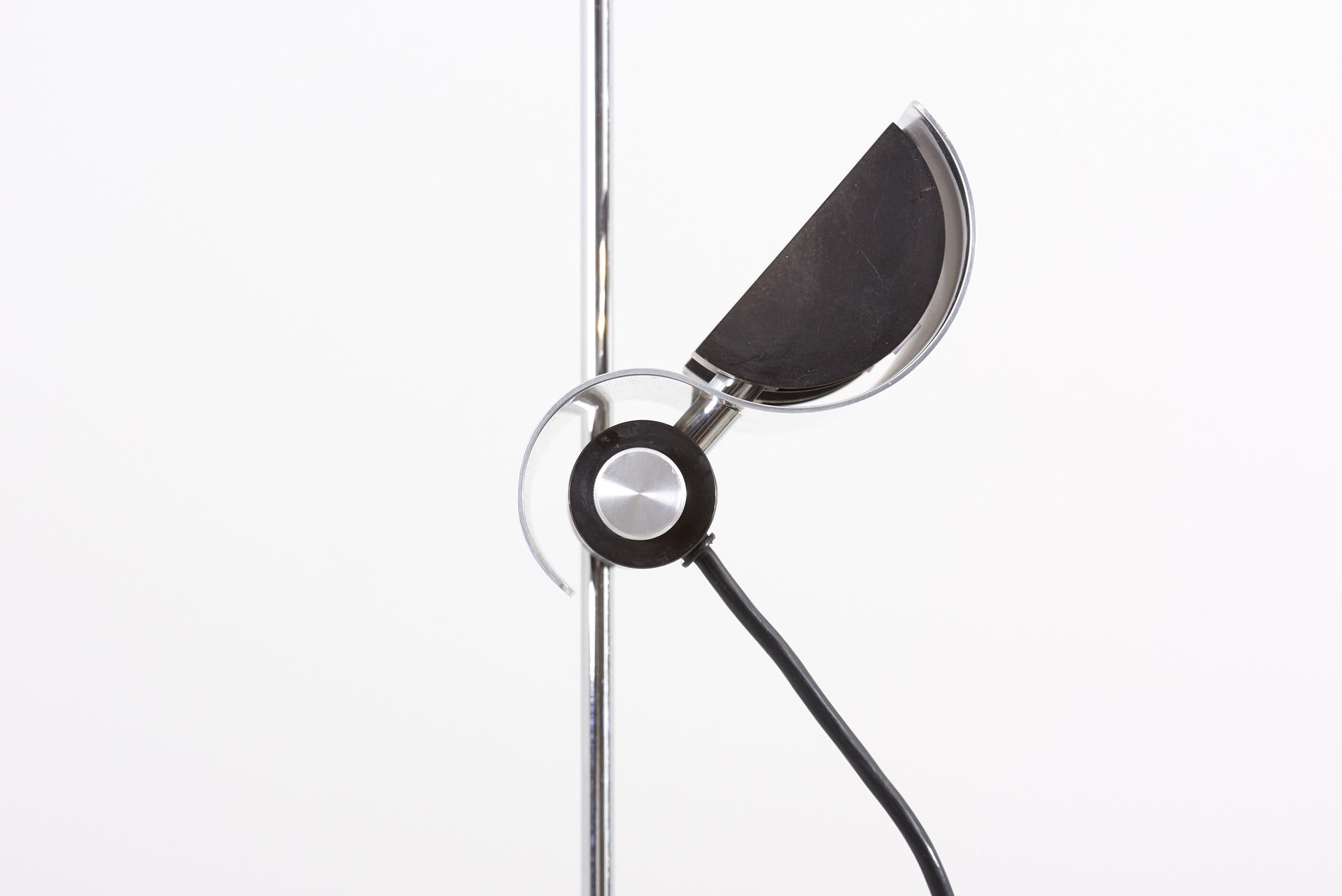 1970s Elegant Steel Floor Lamp For Sale 12