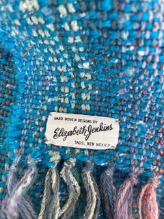 1970s Elizabeth Jenkins Extra Large New Mexico Mohair Vintage 70s Shawl Scarf