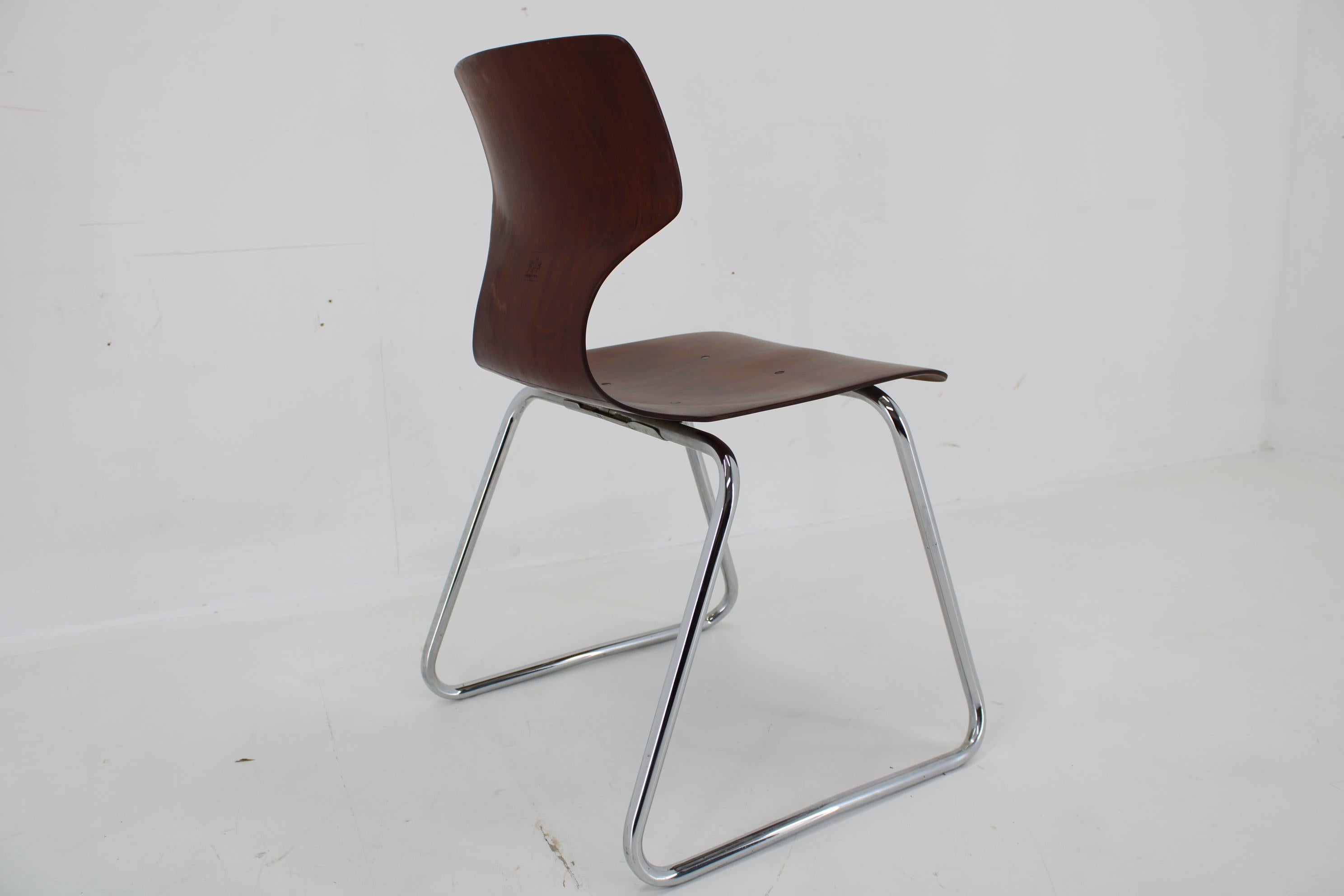 1970s Elmar Flototto Dining or Side Chair, Germany -40 Pieces Available For Sale 4