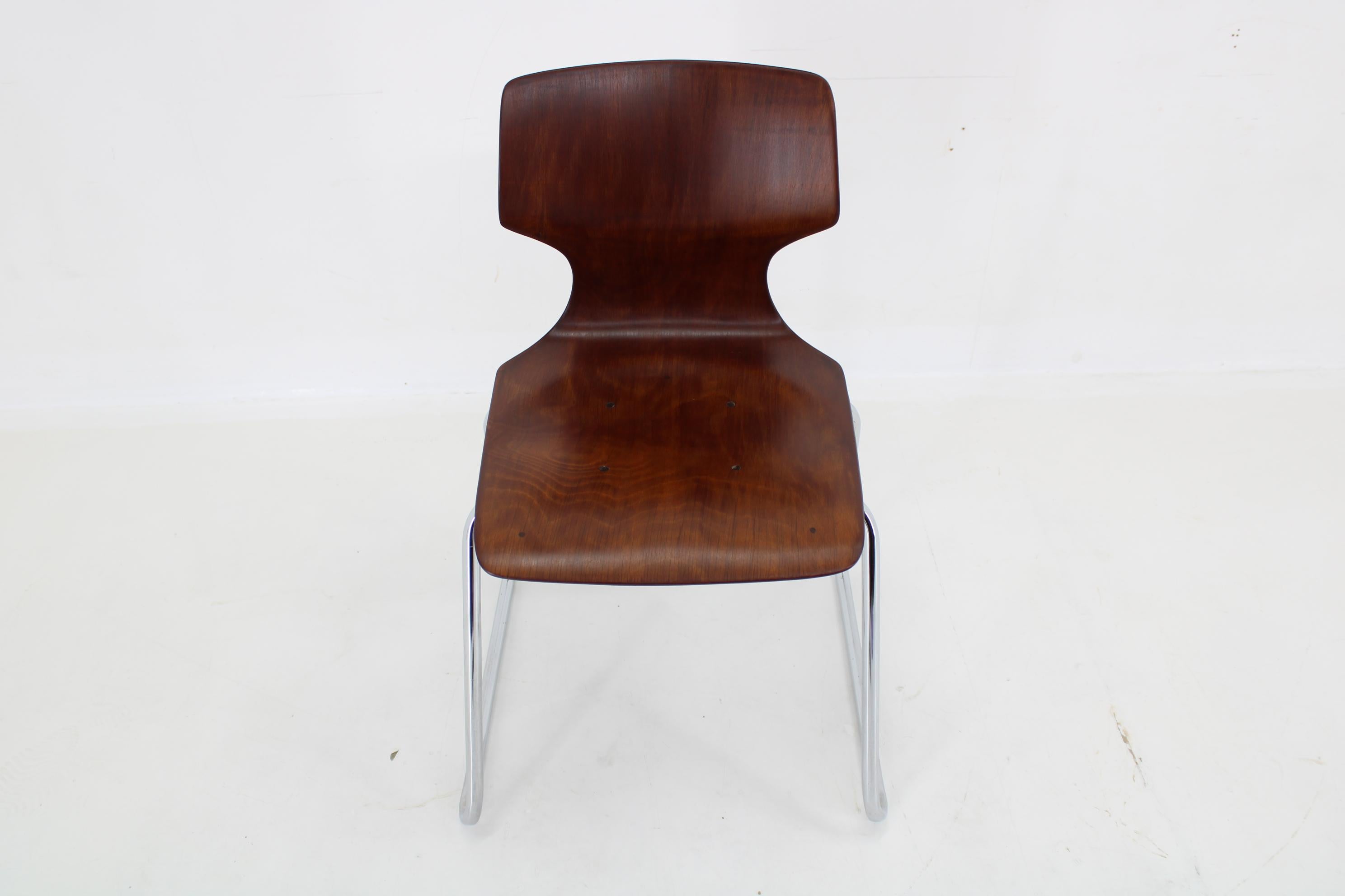 Silla de comedor o auxiliar Elmar Flototto, Alemania, años 70 -40 Piezas Disponibles Alemán en venta