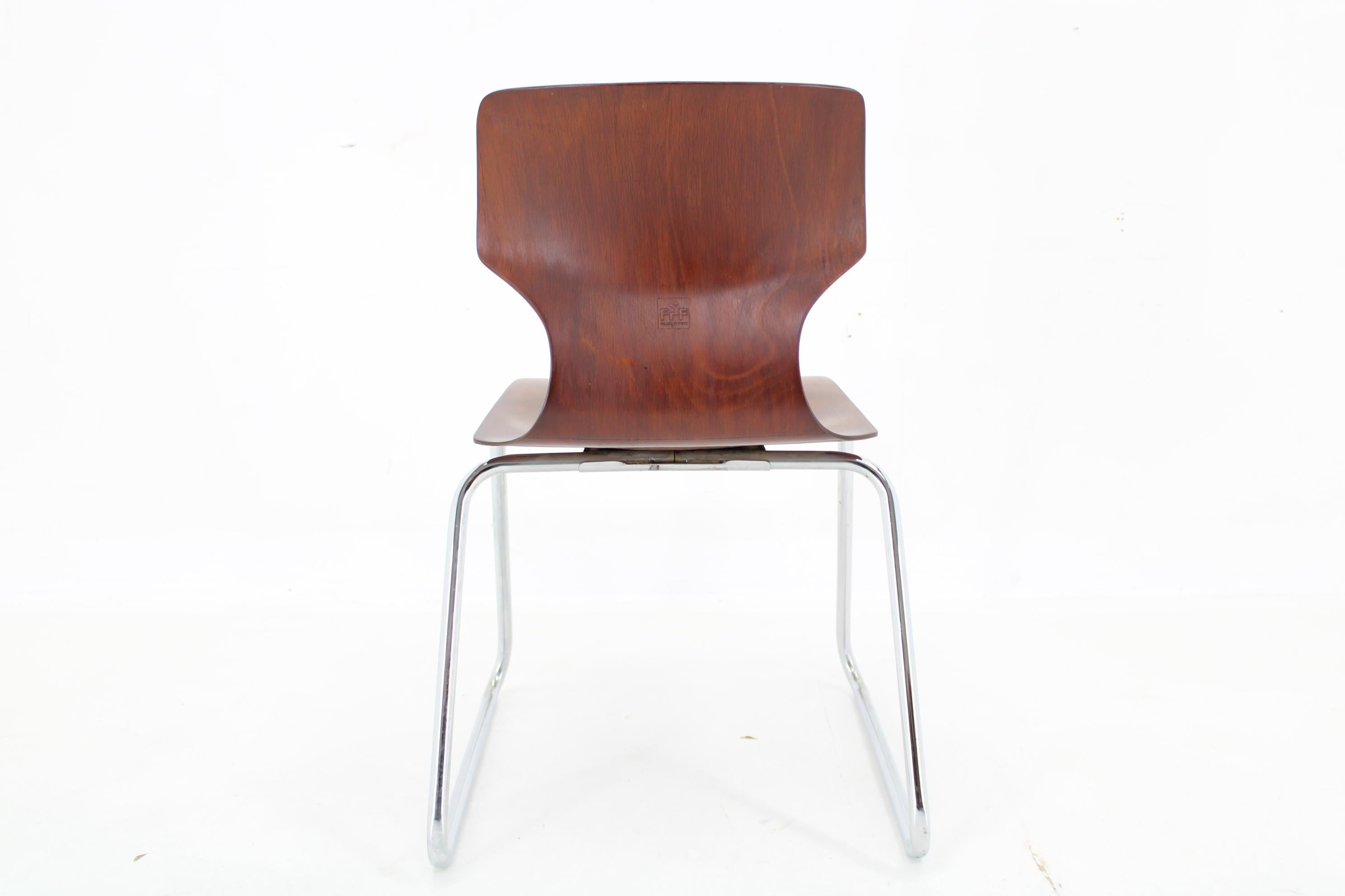 1970s Elmar Flototto Dining or Side Chair, Germany -40 Pieces Available For Sale 2