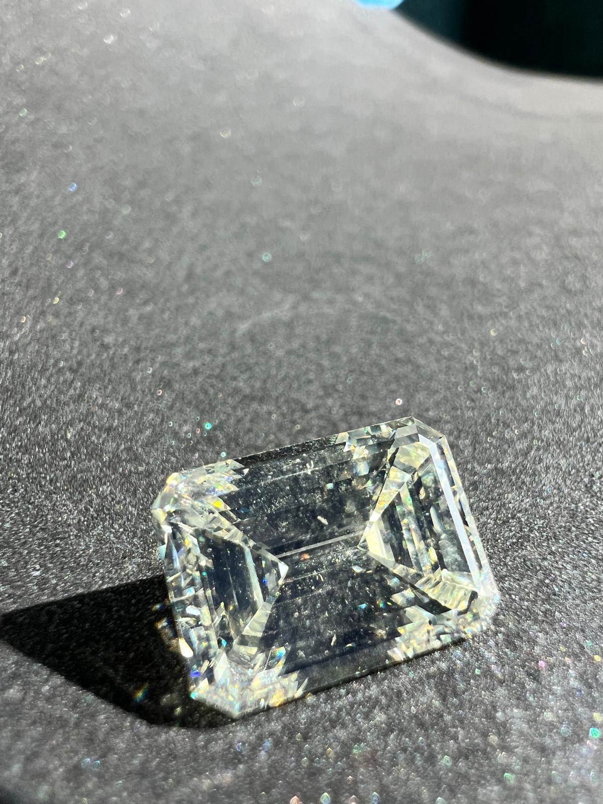 1970s Emerald Cut Diamond Engagement Ring 4.08 Carat GIA Certified 4