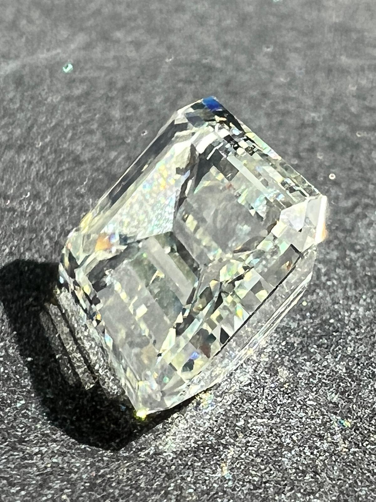 1970s Emerald Cut Diamond Engagement Ring 4.08 Carat GIA Certified 7