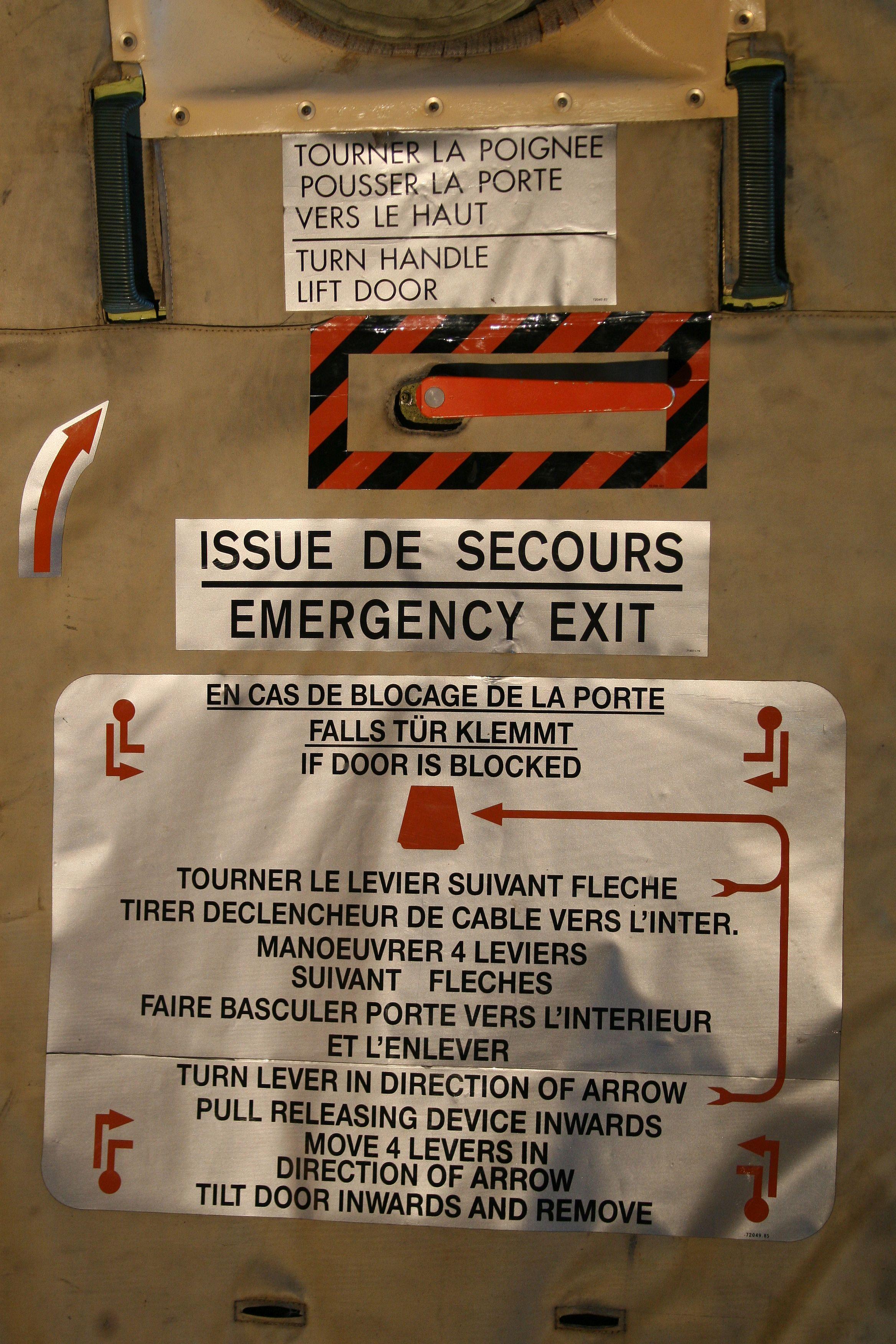 1970s Emergency Door from the C-160 Aircraft For Sale 4