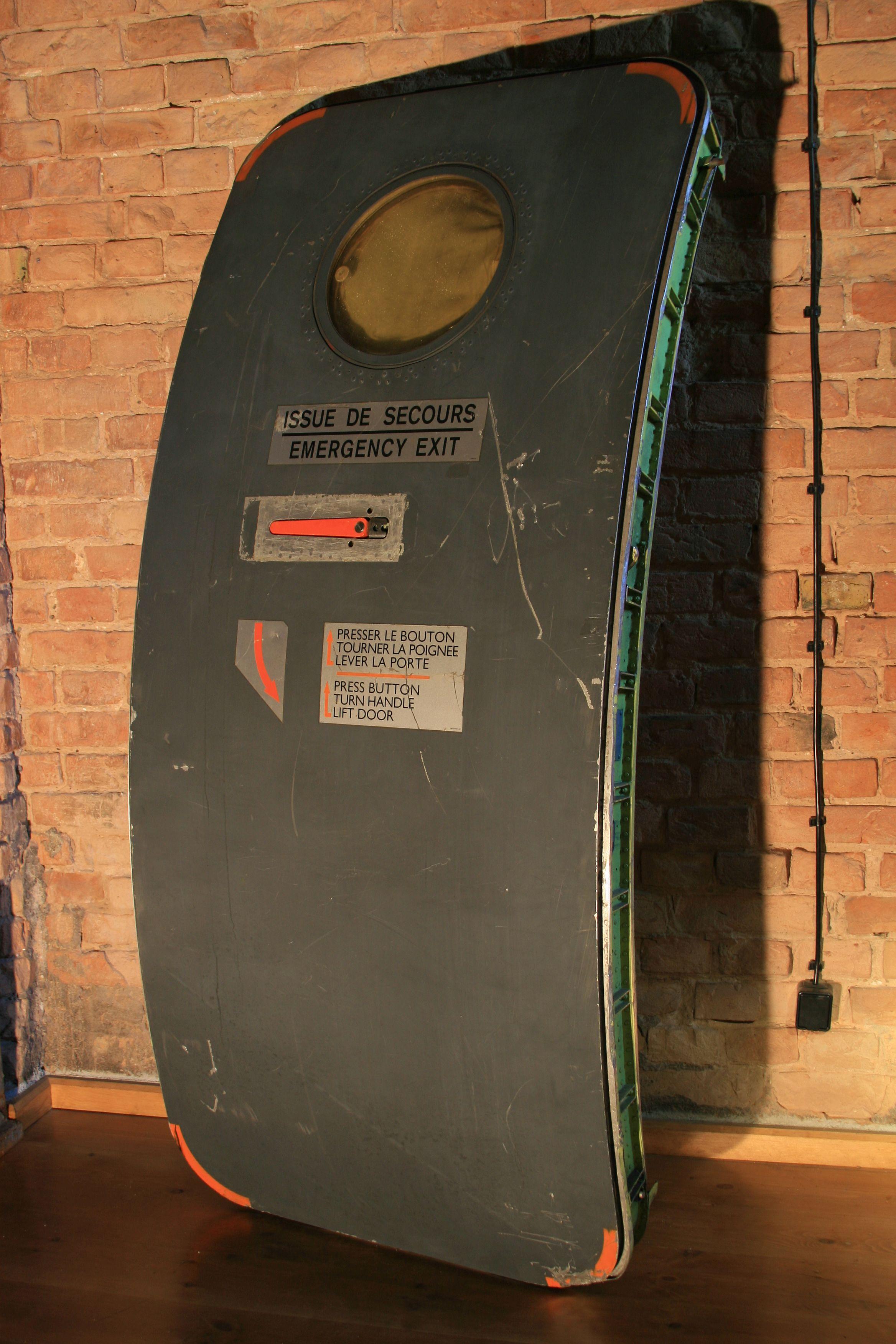 German 1970s Emergency Door from the C-160 Aircraft For Sale