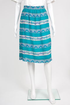 1970s Emilio Pucci Iconic Silk Skirt