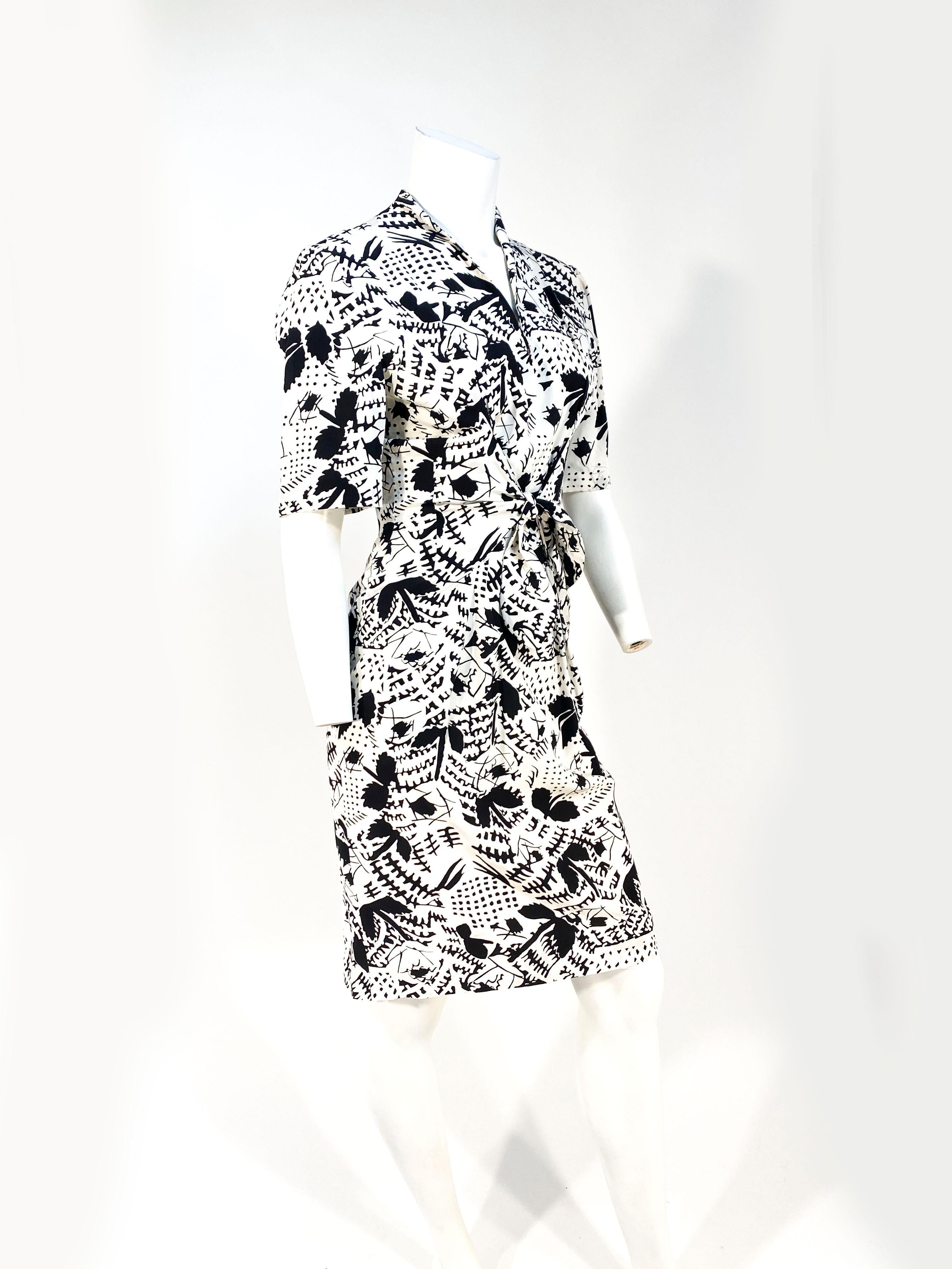 Gray 1970s Emmanuelle Khanh Silk Printed Dress