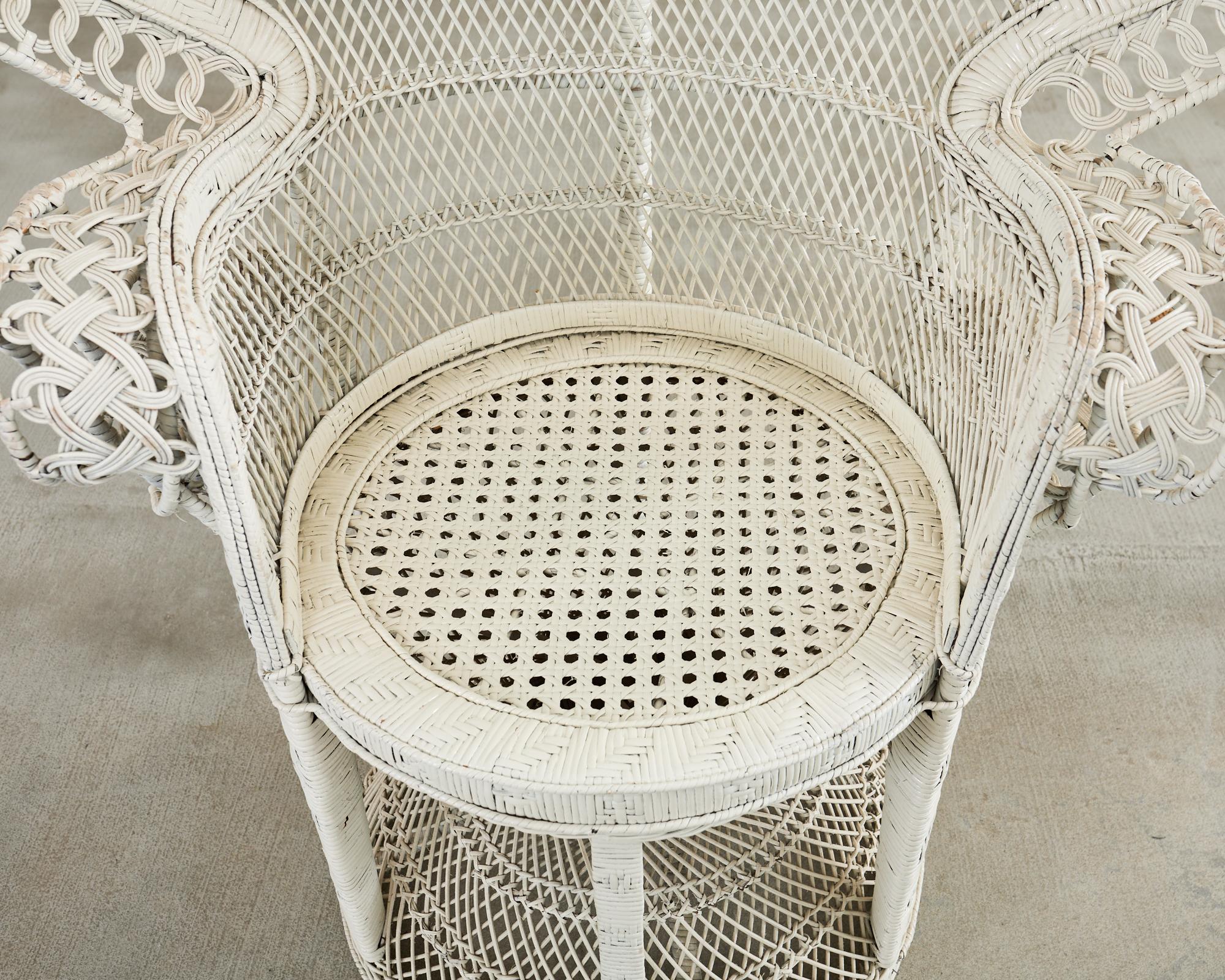 1970s Emmanuelle Peacock Chair For Sale 6