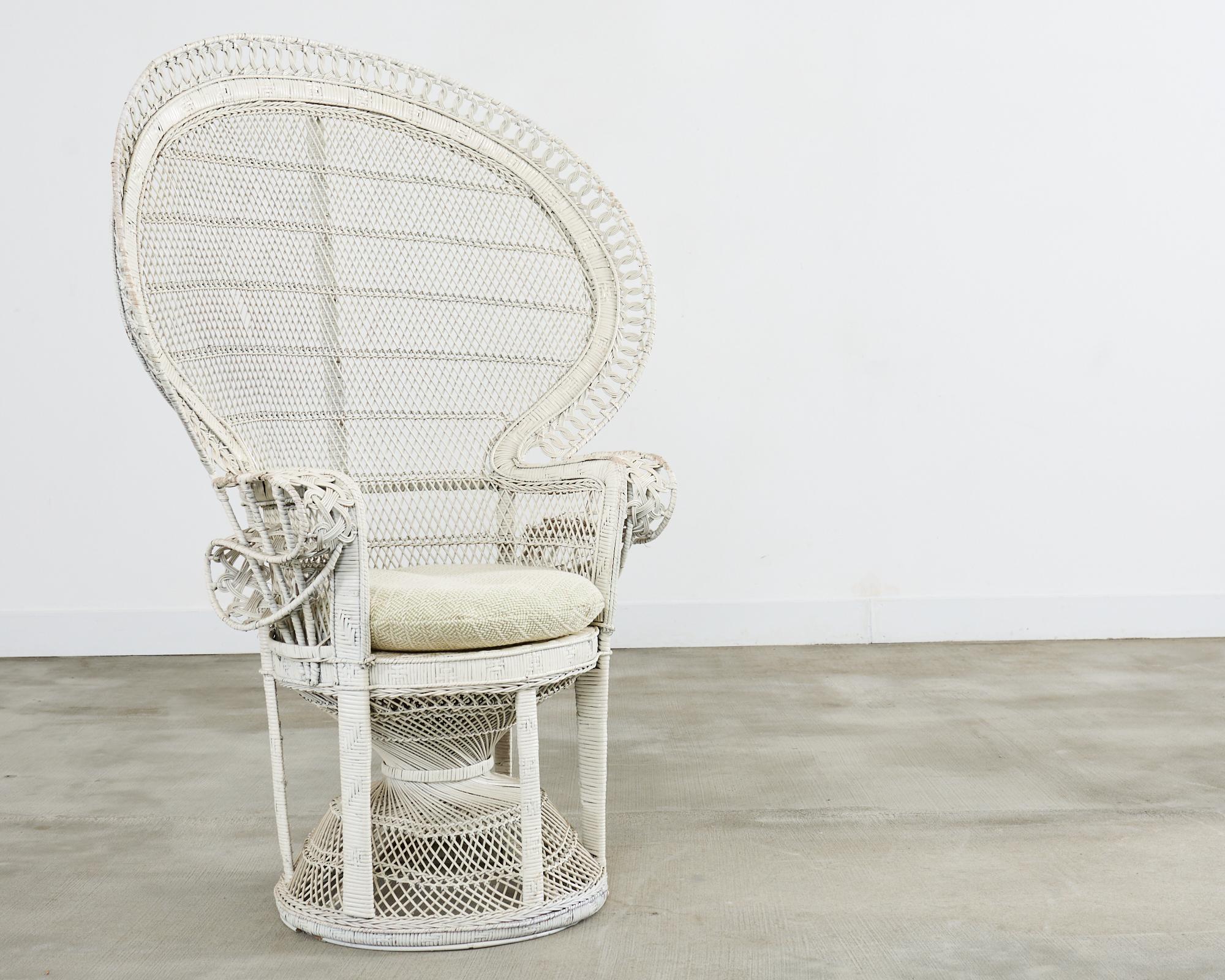 1970s Emmanuelle Peacock Chair For Sale 10