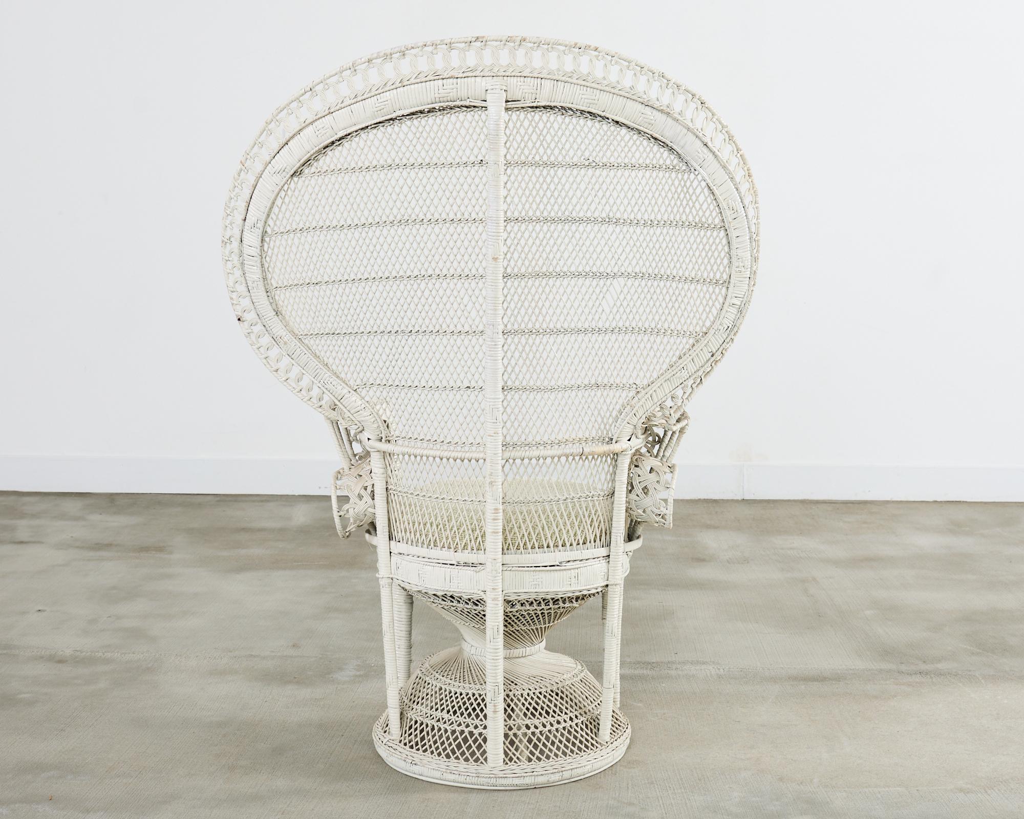 1970s Emmanuelle Peacock Chair For Sale 11