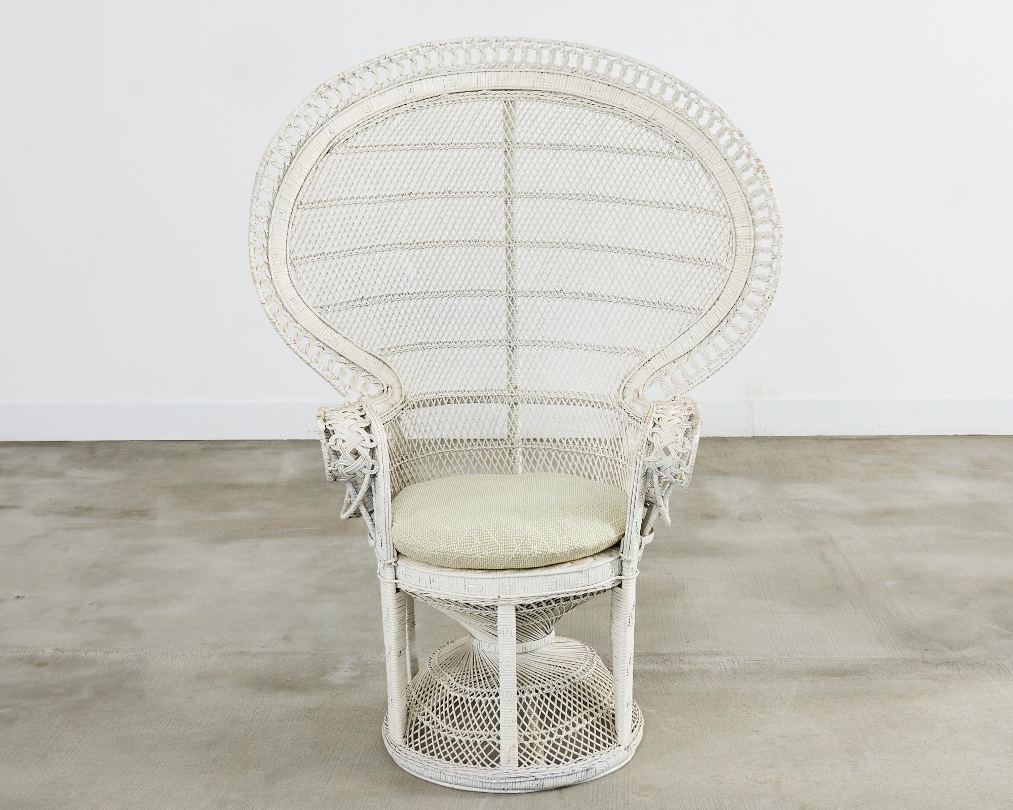Philippine 1970s Emmanuelle Peacock Chair For Sale