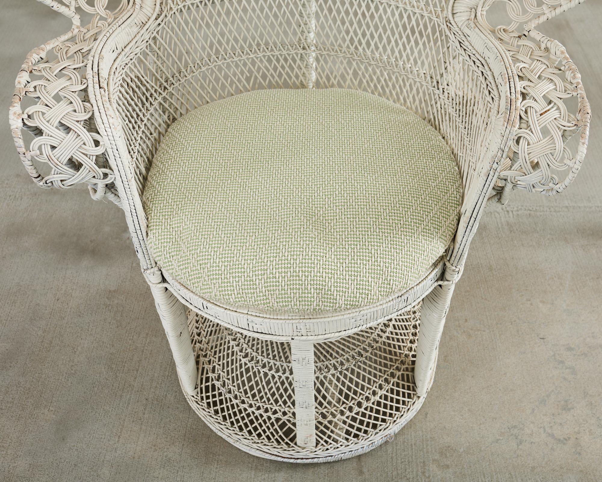 1970s Emmanuelle Peacock Chair For Sale 1