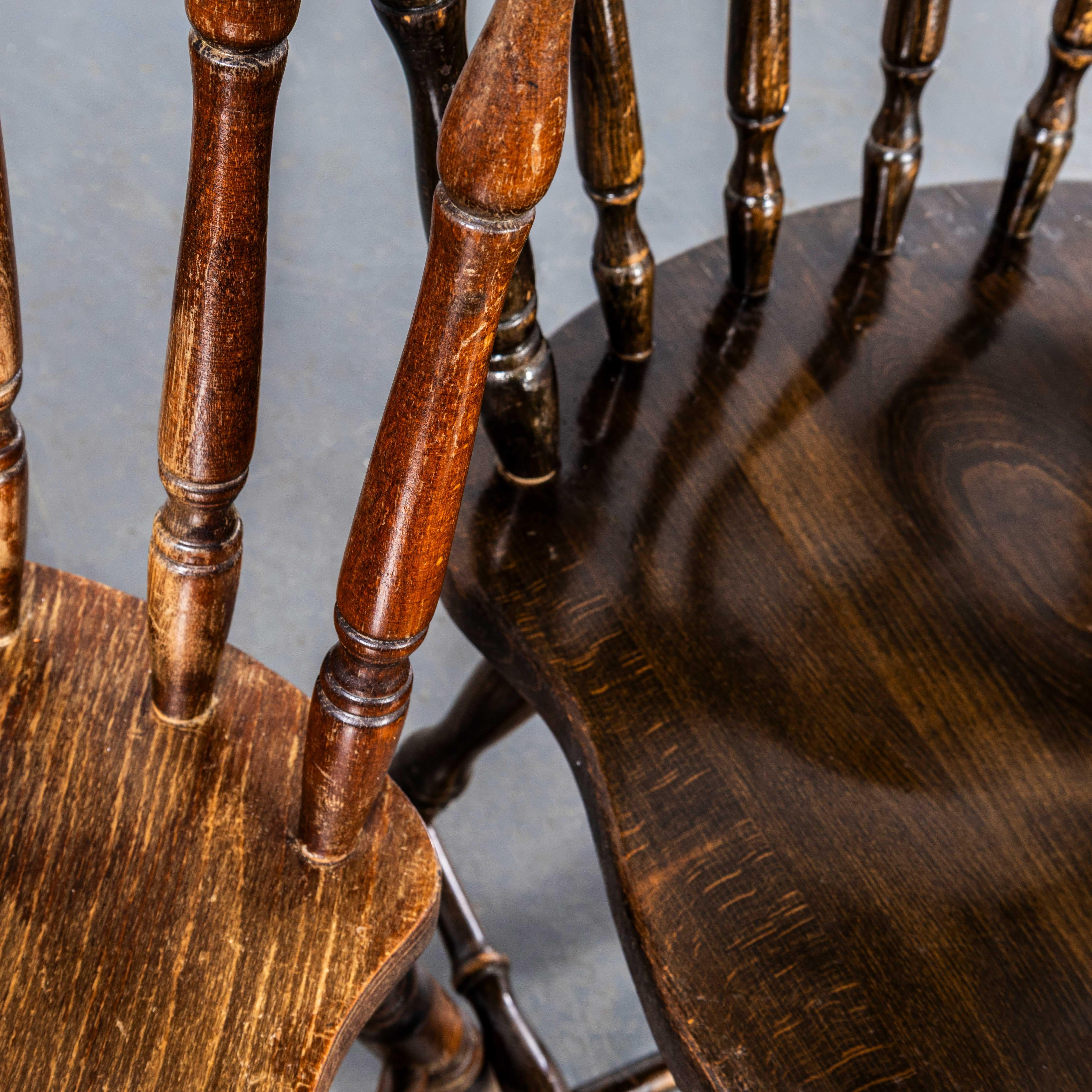 1970's English Penny Public House Dining Chairs For Sale 2