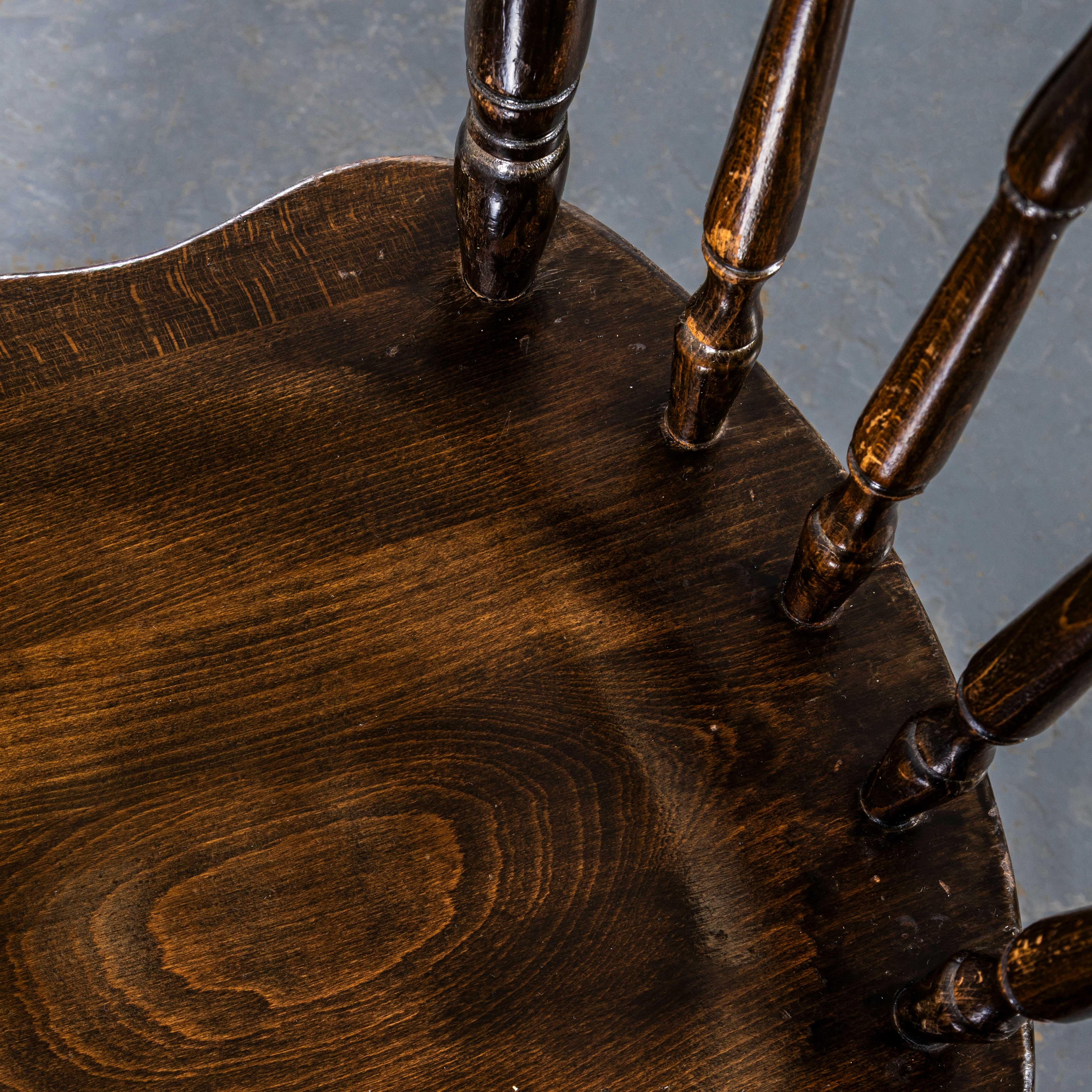 1970's English Penny Public House Dining Chairs For Sale 4