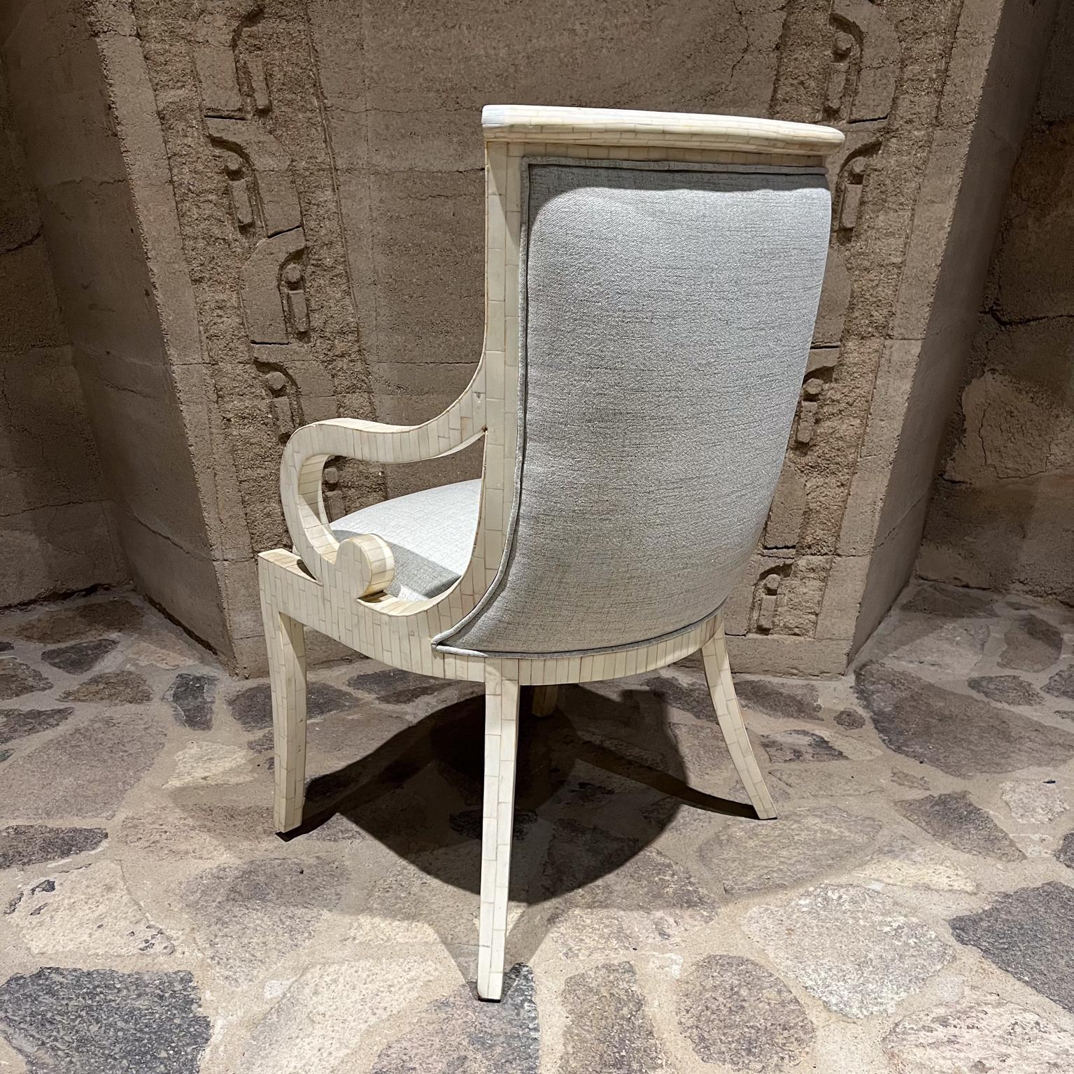 1970s Enrique Garcel Armchair Tessellated Bone Inlay Colombia For Sale 2
