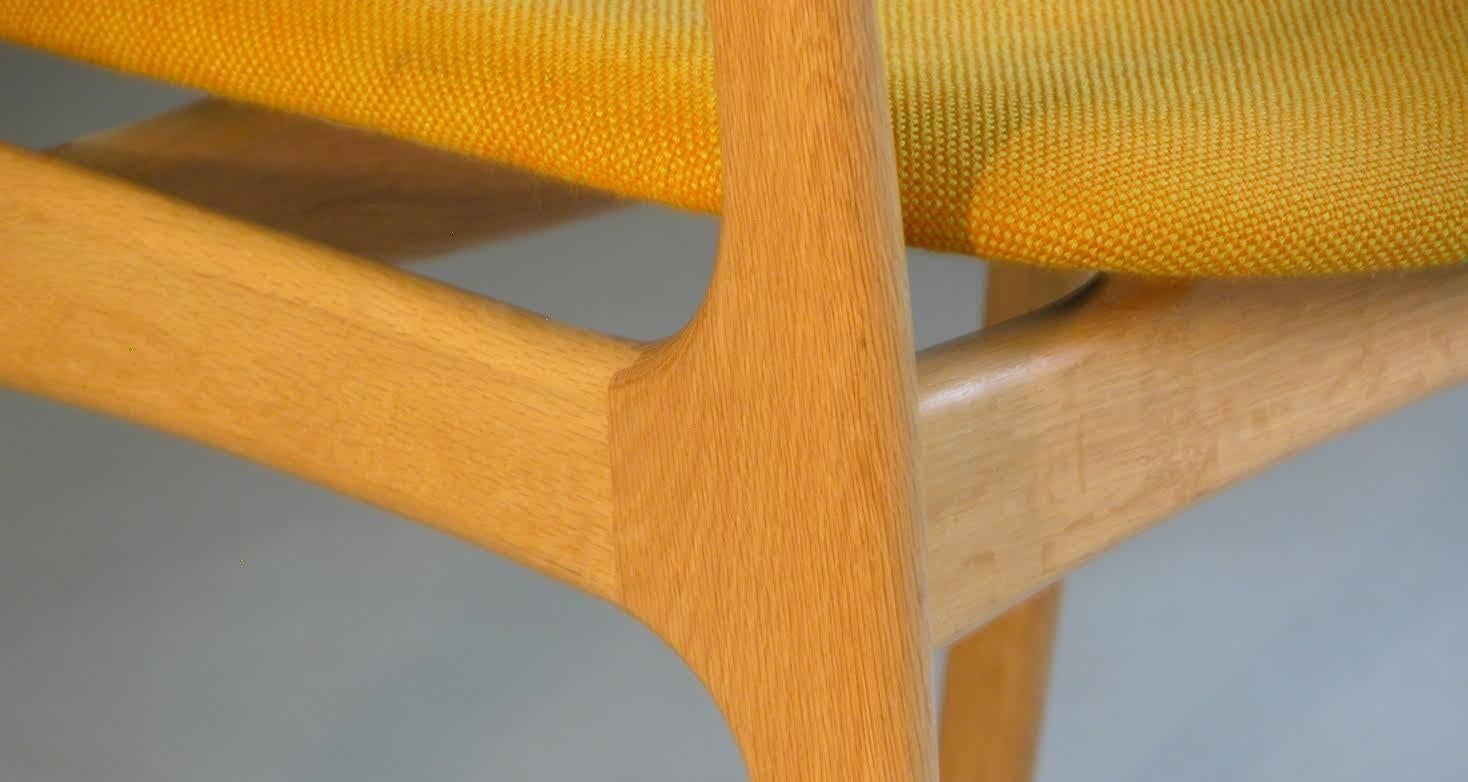 Woodwork 1970s Erik Buch Fully Restored Danish Armchairs in Oak, Inc. Reupholstery