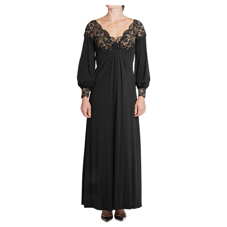 fitted lace wedding dress Tadashi Shoji CHR25361L Black Nude 4 sale – The Dress Outlet main image 0