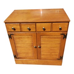 1970s Ethan Allen Baumritter Solid Maple Cabinet