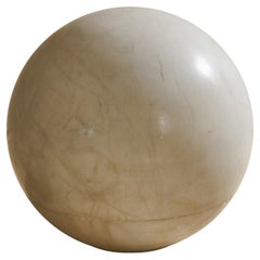 1970's European Alabaster Globe Table or Floor Lamp