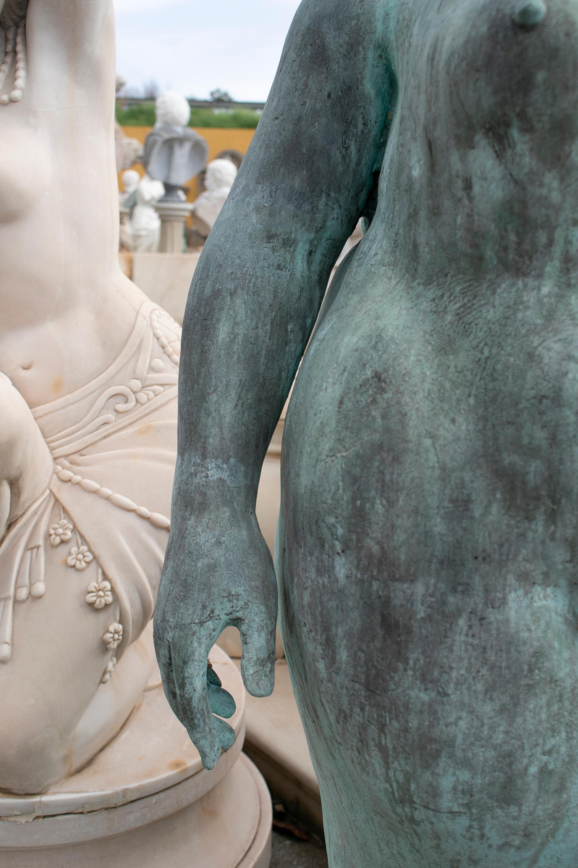 1970s European Woman Bronze Sculpture 2