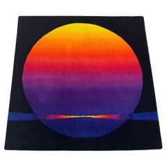 Tappeto da parete artistico Ewald Kröner degli anni '70