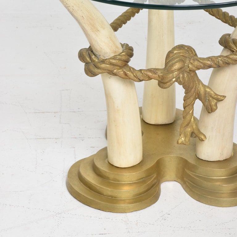  1970s Exotic Side Tables in Bronze Italo Valenti & Company Spain For Sale 2