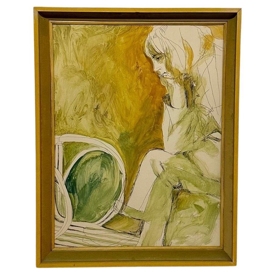 1970s Expressionist Painting For Sale