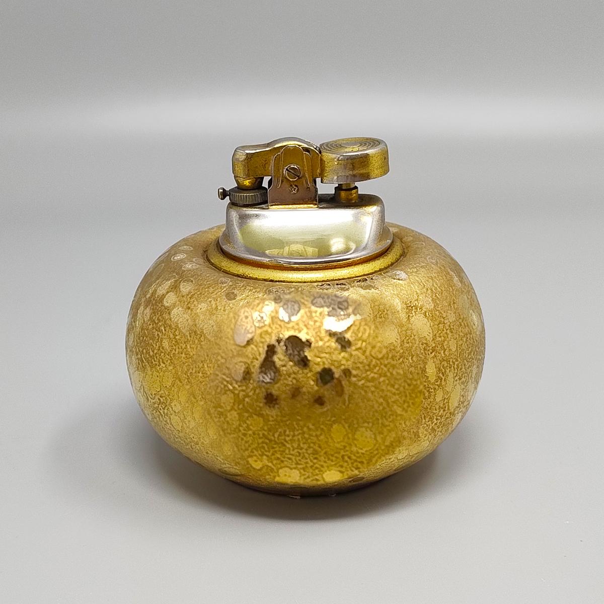 1970er Jahre Exquisites Handcrafted Smoking Set aus Keramik und Blattgold. Hergestellt in Italien im Zustand „Hervorragend“ im Angebot in Milano, IT